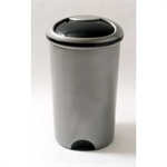 ADDIS ROUND BIN BASE 50L MET GREY