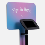 Bouncepad Original Elevate + Branding Board (inc USB Cable) | Apple iPad Mini 6 / 7 Gen 8.3 (2021 - 2024) | Black | Covered Front Camera and Home Button