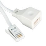 Videk UK BT Plug to BT Socket Extension Cable 6 Lines 15m
