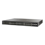 Cisco Small Business SG350X-48P Managed L2/L3 Gigabit Ethernet (10/100/1000) Power over Ethernet (PoE) 1U Black