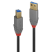 Lindy 36742 USB cable 2 m 3.2 Gen 1 (3.1 Gen 1) USB A USB B Black, Grey
