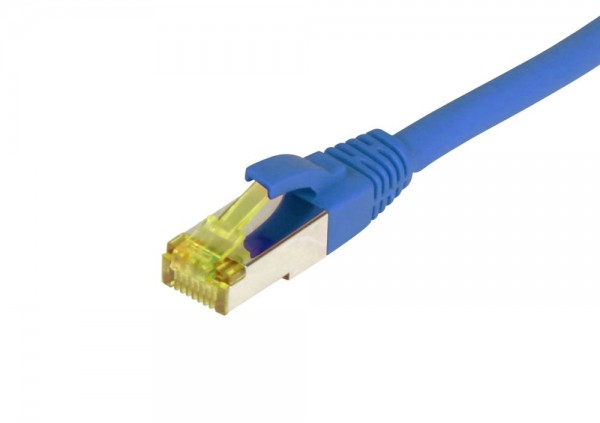 EU Product - Patchkabel RJ45 CAT6A 500Mhz blau S-STP S/FTP TPE/LSZH Ultraflex AWG26 - Cable - Network thumbnail