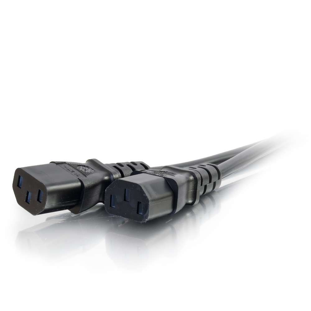 C2G 80629 strömkablar Svart 3 m C13 coupler CEE7/7