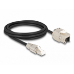 DeLOCK Cable RJ45 plug field assembly to Keystone Module RJ45 jack Cat.6A 2 m