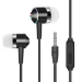 JLC Matte Earphones with Microphone - Black