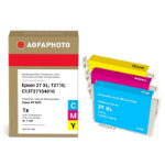 AgfaPhoto APET271TRID inktcartridge 3 stuk(s) Compatibel Hoog (XL) rendement Cyaan, Magenta, Geel