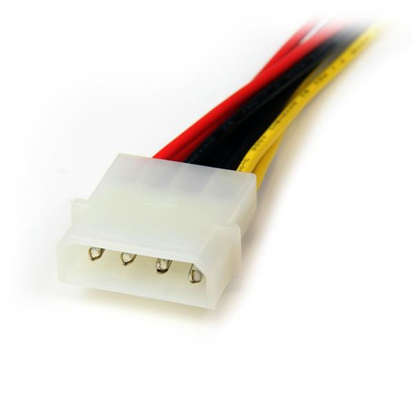 StarTech.com 12in LP4 to 2x SATA Power Y Cable Adapter