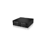 ICY BOX IB-2242SAS-12G 13.3 cm (5.25") Storage drive tray Black