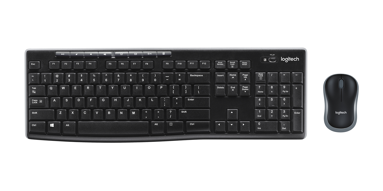 Logitech MK270 keyboard RF Wireless English Black