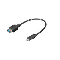 Microconnect 0.2m USB 3.1 USB cable USB 3.2 Gen 1 (3.1 Gen 1) USB C USB A Black