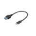 Microconnect USB3.1CAF02 USB cable 0.2 m USB 3.2 Gen 1 (3.1 Gen 1) USB C USB A Black