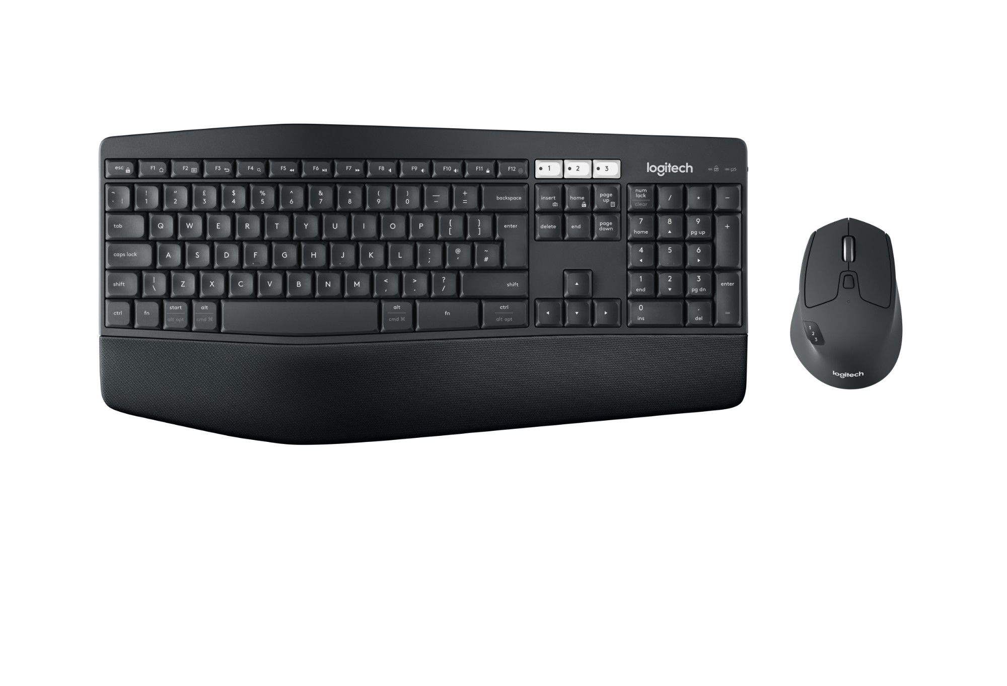 Logitech MK850 Performance keyboard Mouse included RF Wireless + Bluetooth QWERTY English Black