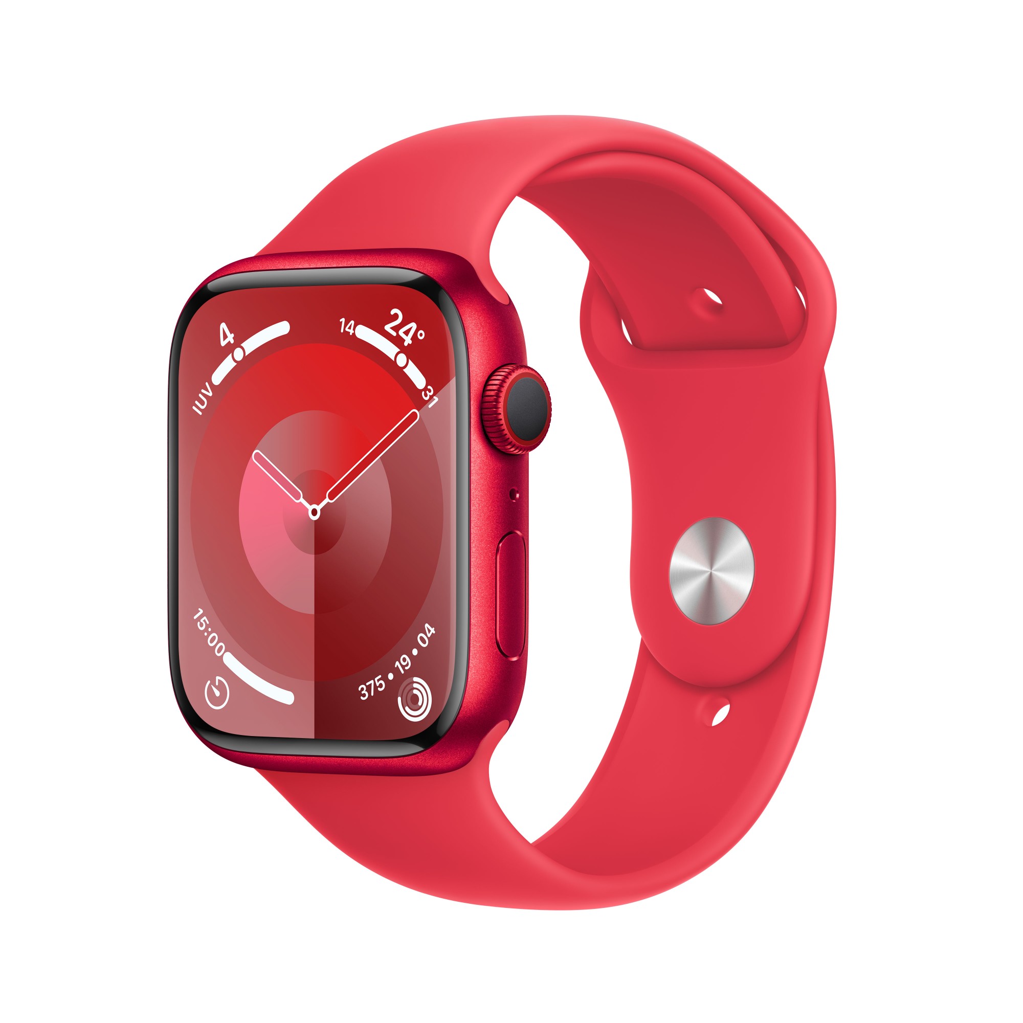 Photos - Smartwatches Apple Watch Series 9 45 mm Digital 396 x 484 pixels Touchscreen 4G Red MRY 