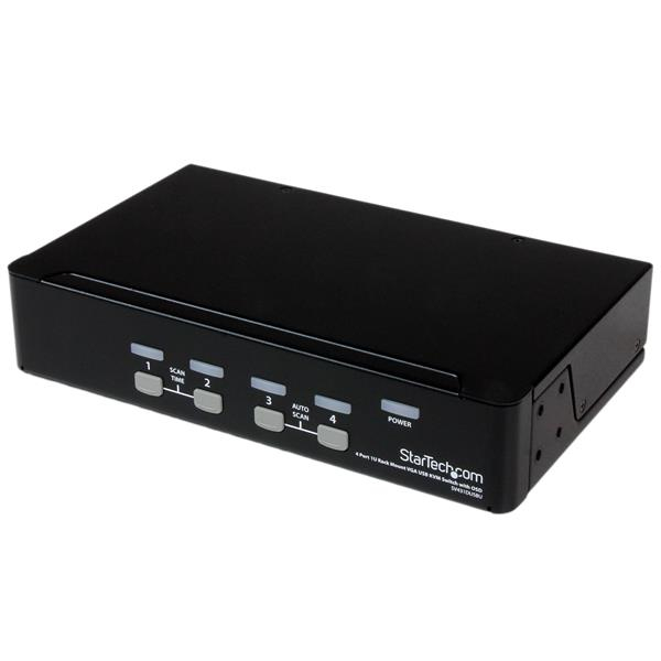 Image of StarTech.com 4 Port 1U Rackmount USB KVM Switch with OSD