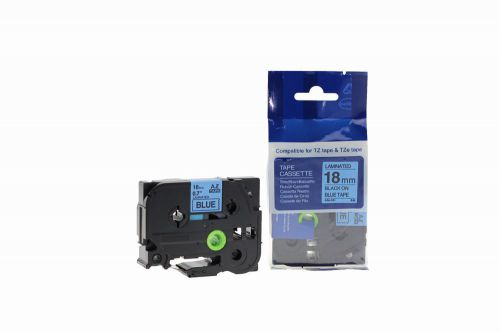 CTS Compatible Brother P Touch TZe-541 Black on Blue also for TZ-541 Label Cassette