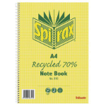 SPIRAX 810 RECYCLED NOTEBOOK A4 120 PAGE