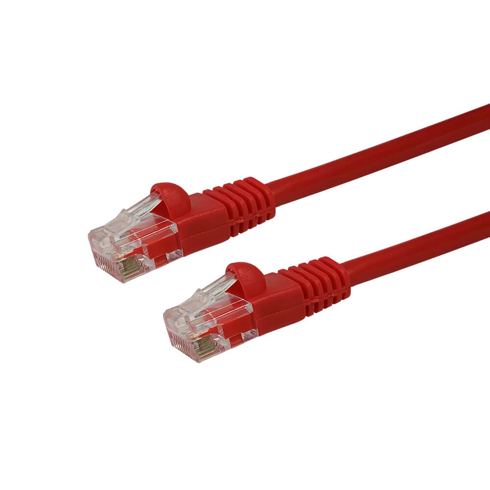 Videk Enhanced Cat5e Booted UTP RJ45 to RJ45 Patch Cable Red 10Mtr