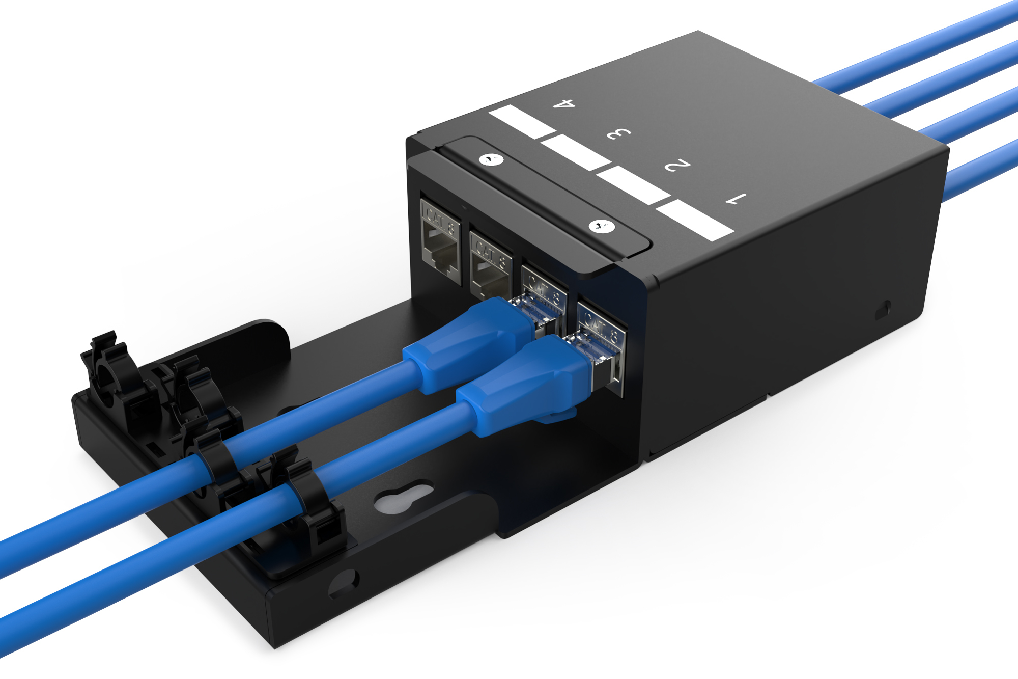 Digitus Consolidation Point Box. 4 ports Keystone modules