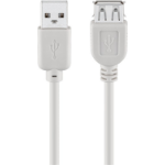 Goobay USB 2.0 Hi-Speed extension cable, grey, 1.8 m