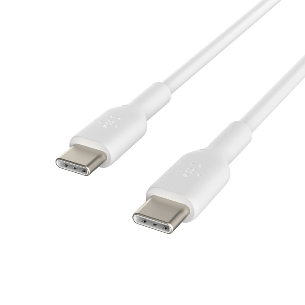 Photos - Cable (video, audio, USB) Belkin CAB003BT2MWH USB cable 2 m USB C White 