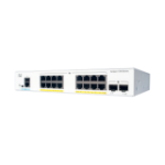 Cisco Catalyst 1000-16P-2G-L Network Switch, 16 Gigabit Ethernet (GbE) PoE+ Ports, 120W PoE Budget, two 1 G SFP Uplink Ports, Fanless Operation, Enhanced Limited Lifetime Warranty (C1000-16P-2G-L)