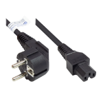 Alcasa P0150-S030 power cable Black 3 m Power plug type E+F C15 coupler