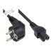 Alcasa P0150-S030 power cable Black 3 m Power plug type E+F C15 coupler