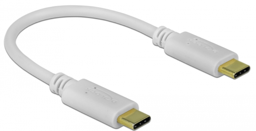 EU Product - USB Type-C Ladekabel 15 cm PD 100 W wei� thumbnail