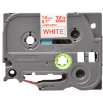 Brother TZE242G label-making tape Red on white TZe