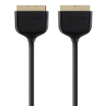 Belkin F3Y047bt2M SCART cable 2 m SCART (21-pin) Black