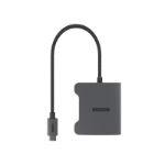 Sitecom AD-1017 hub & concentrateur USB 3.2 Gen 1 (3.1 Gen 1) Type-C Noir, Gris