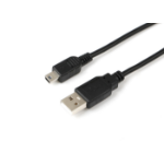 Microconnect USBAMB510 USB cable USB 2.0 10 m USB A Mini-USB B Black