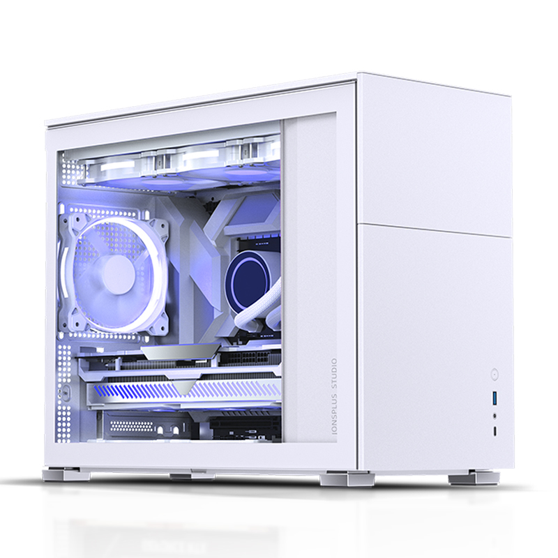 D31 Standard Micro-ATX PC Case  White Tempered Glass thumbnail
