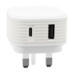 Juice JUI-MAINS-PD-PLUG-USBA/C-20W-ECO-WHT Universal White AC Indoor