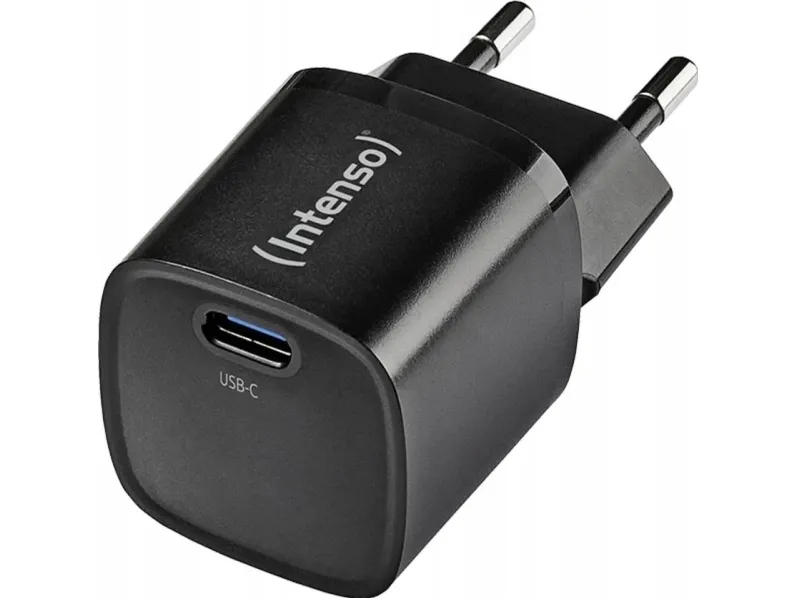 Intenso W30CÂ² GaN Universal Black AC Fast charging Indoor