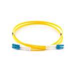 connektgear 1m Duplex Fibre Optic Single-Mode Cable OS2 9/125 Micron LC to LC - Yellow
