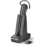 POLY Savi 8240 UC Headset Wireless Ear-hook, Head-band, Neck-band Office/Call center USB Type-C Charging stand Black