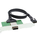 InLine SAS PCI Bracket with Cable ext. SFF-8088 / int. SFF-8087 0.5m