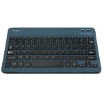 Mobilis 001284 mobile device keyboard Blue Bluetooth AZERTY French