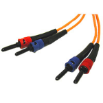 C2G 2m ST/ST Duplex 62.5/125 Multimode Fiber Patch Cable InfiniBand/fibre optic cable 78.7" (2 m) Orange