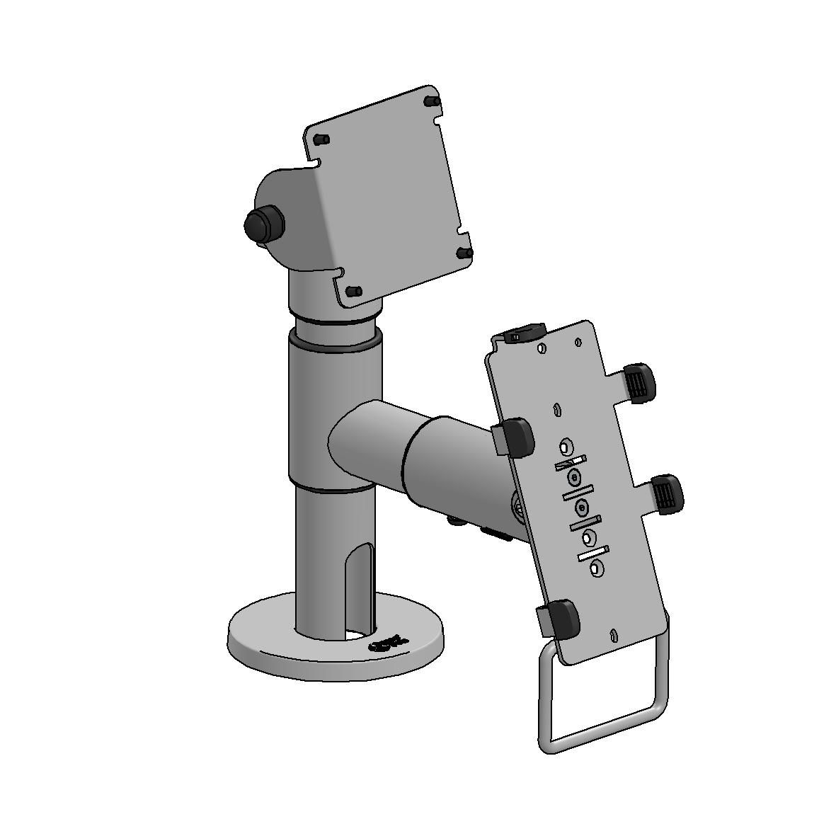 Image of Ergonomic Solutions Pole VESA 75 Screen C&P on Arm