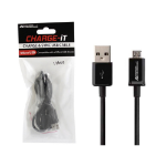 Advanced Accessories CHARGE-iT MicroUSB-Cable - 1 Metre-Black