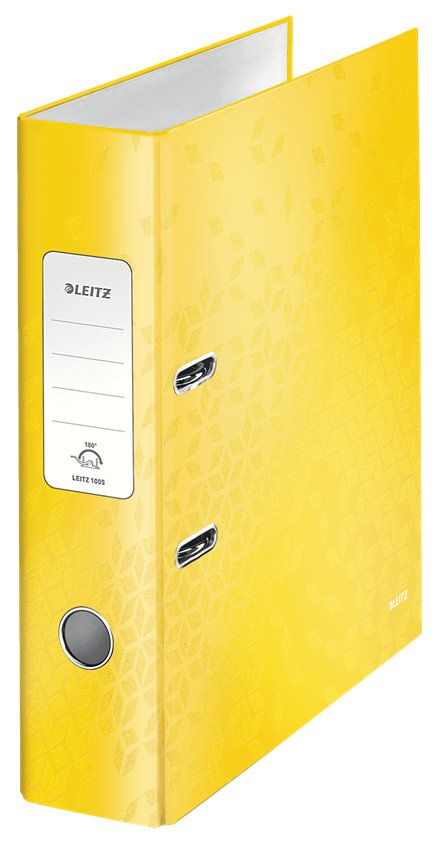 Image of Leitz 180° WOW ring binder A4 Yellow