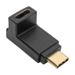 Tripp Lite U420-000-F-UD USB-C Right Angle Adapter (M/F) , 3.1, Gen 2, 10 Gbps, Thunderbolt 3 Compatible, 3A Rating