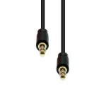 ProXtend 3-Pin Slim Cable M-M Black 1M