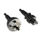 Microconnect PE150818 power cable Black 1.8 m Power plug type I C5 coupler