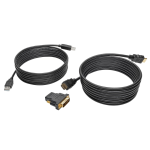Tripp Lite P782-010-DH HDMI/DVI/USB KVM Cable Kit, 10 ft. (3.05 m) - USB 2.0, 4K 60Hz