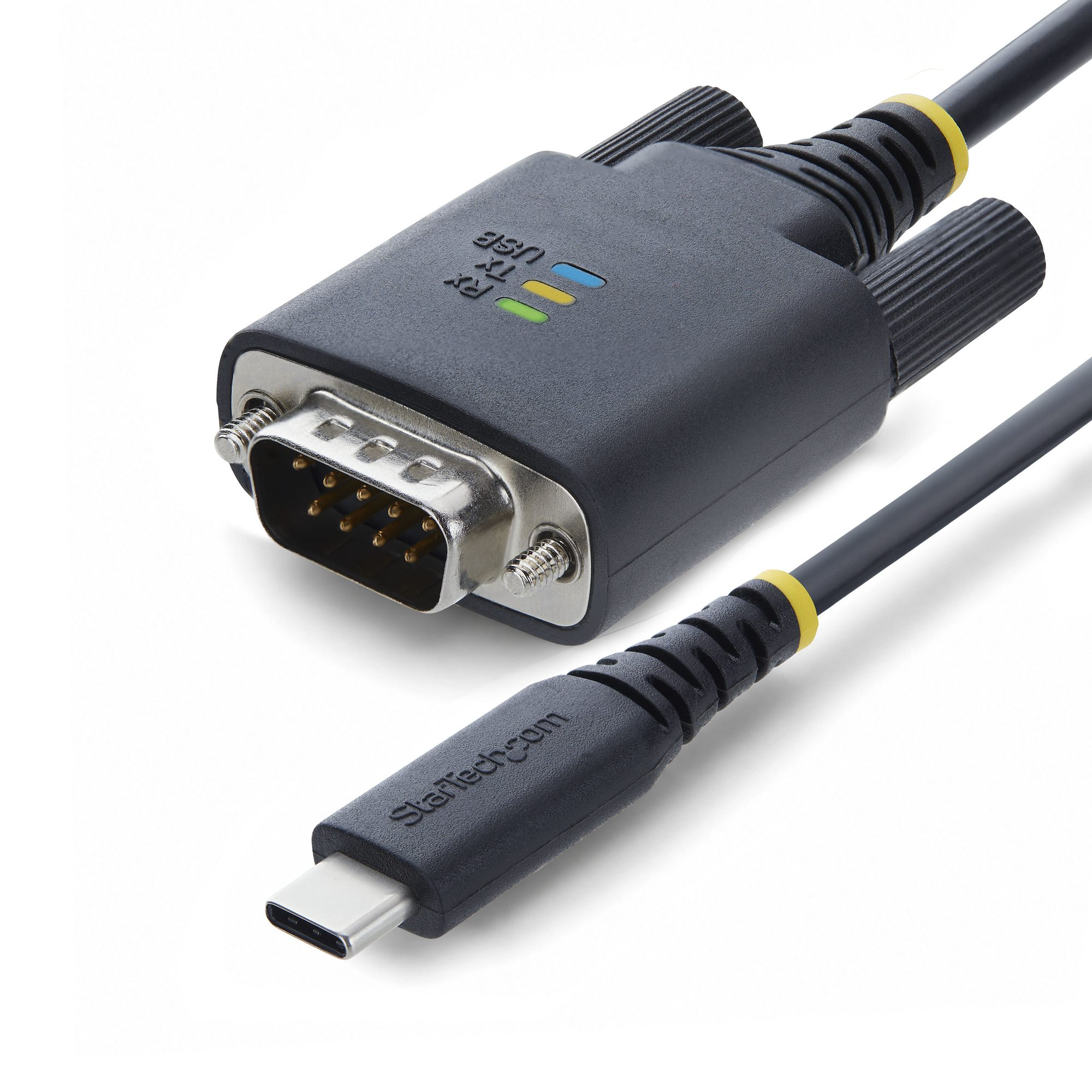 StarTech.com 6.6ft (2m) USB-C to Serial Adapter Cable. COM Retention.