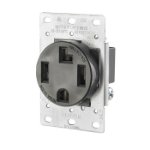 Leviton 278-S00 socket-outlet NEMA L14-30R Black