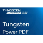 Tungsten Automation Power PDF 5 - Business; Includes License Server 1 Years Initial M&S Level D 100-199 users Annual